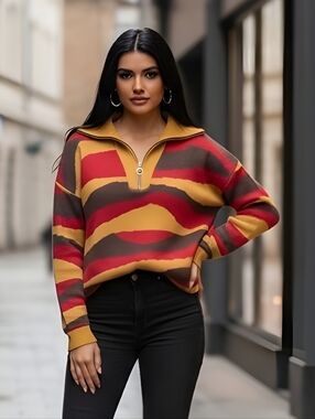 Callahan Olivia Sweater Camo Style Size Large